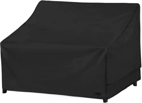 Vista 18 de NettyPro Funda impermeable para sofá modular de patio 600D de alta resistencia, para muebles de patio en forma de L, juego de salón, 83 x 104 Negro