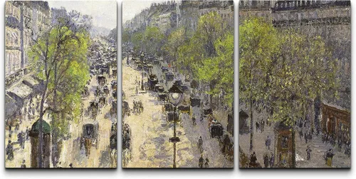 Vista 23 de Wall26 - Lienzo decorativo para pared, 3 piezas, serie de pinturas famosas