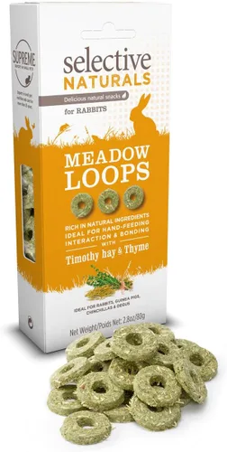 Vista 3 de Selective Naturals Supreme Science Meadow Loops para conejo, 2.8 onzas
