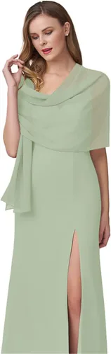 Vista 23 de Chales de gasa para mujer, bufandas para dama de honor, boda, noche, graduación, fiesta, ocasiones especiales, vestidos de 90 x 20 pulgadas