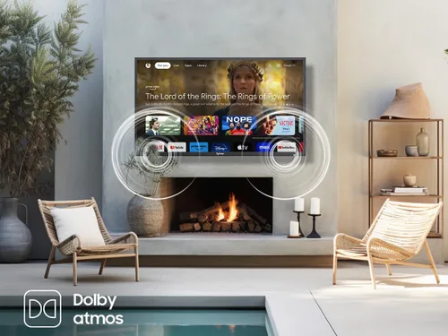 Vista 5 de SYLVOX Outdoor TV, 65" Smart Waterproof Outdoor TVs, 1000 Nits Ultra Bright