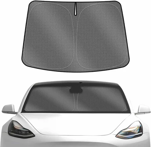 Vista 9 de Karltys Parasol para parabrisas delantero para Honda Civic 2016-2021, Cubierta de parasol de ventana plegable con ajuste personalizado para Civic