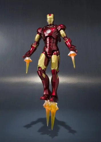 Vista 3 de S.H.Figuarts - Figura de acción Iron Man Mark 3, sobre 6.102 in, ABS, PVC y fundida a presión