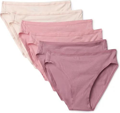 Vista 22 de Amazon Essentials Ropa interior de bikini de algodón y elastano para mujer (disponible en tallas grandes)