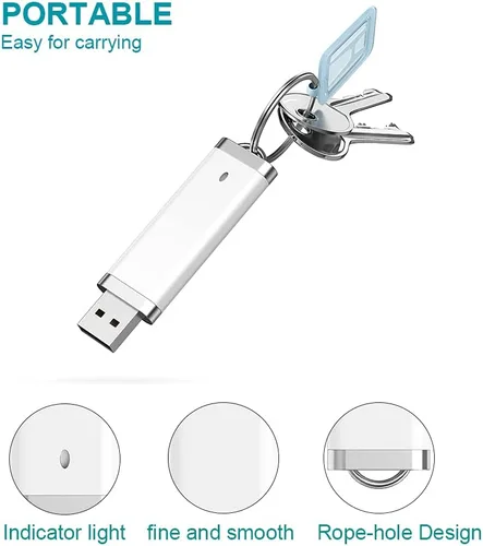 Vista 4 de KEXIN Paquete de 10 unidades flash USB 2.0 Flash Drive Pen Drive Memory Stick blanco