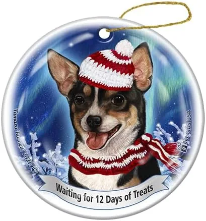 Vista 5 de Chihuahua Short Haired Fawn Series 5 Christmas Ornament