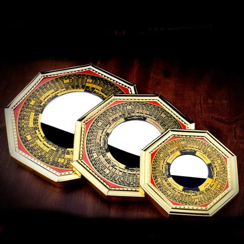 Vista 3 de better us Chino Feng Shui Cóncavo Bagua Espejo Madera Fengshui ba gua Espejos (Pequeño)