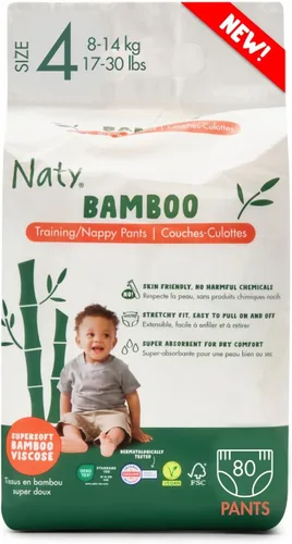 Vista 9 de Naty - Pantalones de entrenamiento de viscosa de bambú, ropa interior de entrenamiento para ir al baño, dominadas, ecológicos, suaves como la seda