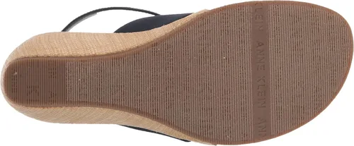 Vista 4 de Anne Klein Sandalias de cuña de charol Ikari para mujer
