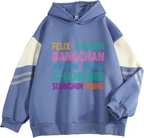 Vista 17 de Outofgas Stray Kids - Sudadera con capucha Felix Bangchan Hyunjin Jisung Changbin Minho Seungmin Jeongin Merch para mujer