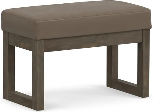 Vista 14 de SIMPLIHOME Milltown - Reposapiés rectangular (26.0 in de ancho) contemporáneo Platino