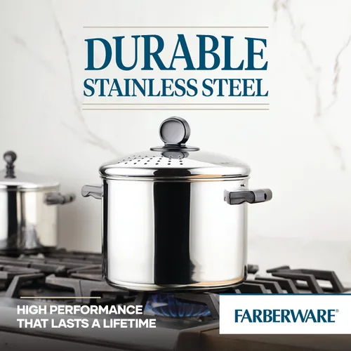Vista 118 de Farberware Olla clásica de vapor hecha en acero inoxidable, 3 qt.
