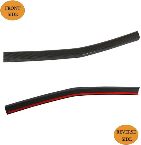 Vista 7 de Divisor de labio de parachoques delantero de fibra de carbono para Cadillac CTS-V Coupe Sedan 2009-2015 Alerón superior de barbilla personalizado