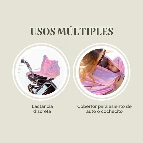 Vista 4 de Dodo Babies Funda de lactancia para lactancia materna – Funda de asiento de automóvil, bufanda de lactancia – Ultra suave y transpirable – Diseño