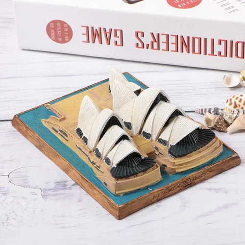 Vista 5 de NOLITOY Adornos arquitectónicos simulados - Decoración de resina Modelo único Home Desk Decoratione