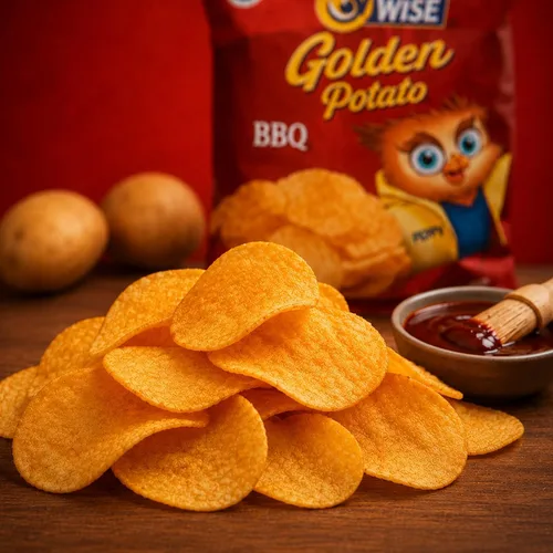 Vista 6 de Wise Snacks BBQ Kettle Patatas fritas, 0.75 onzas (paquete de 40) – barbacoa crujiente y sabrosa, sin gluten, sin OMG, papas fritas perfectas