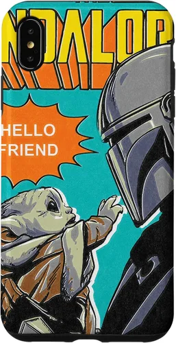 Vista 11 de Funda para iPhone 14 Pro Max Star Wars The Mandalorian Mando y el Niño