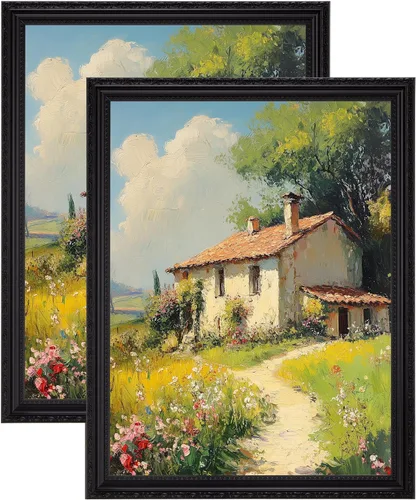 Vista 16 de eletecpro 8x10 Vintage Picture Frame, Glass Cover, Gold, 2-Pack Dorado