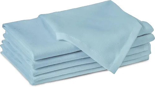 Vista 57 de Encasa XO Juego de 12 servilletas de tela de cóctel Servilletas de mesa de algodón puro Tamaño (9 x 9 pulgadas) B gris sólido Lavable a