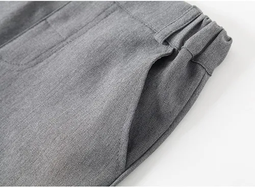 Vista 5 de Abolai Conjunto de chaleco de 3 piezas para bebé niño con camisa blanca, chaleco y pantalón