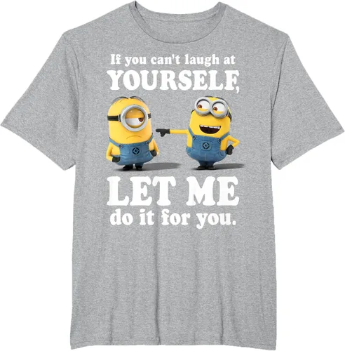 Vista 47 de Camiseta gráfica de Minions de Mi villano favorito: Ríete de ti mismo Negro