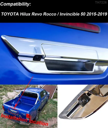 Vista 2 de Tercer techo techo techo lámpara de freno cámara luz de freno cámara de visión trasera cámara de respaldo para Toyota Hilux Revo Rocco Invincible 50