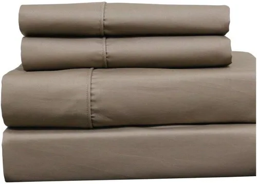 Vista 11 de Royal Hotel Bedding Sábanas de 650 hilos, sábanas sin arrugas, bolsillo profundo, mezcla de algodón, sábanas de satén, hipoalergénicas, 5 piezas Gris