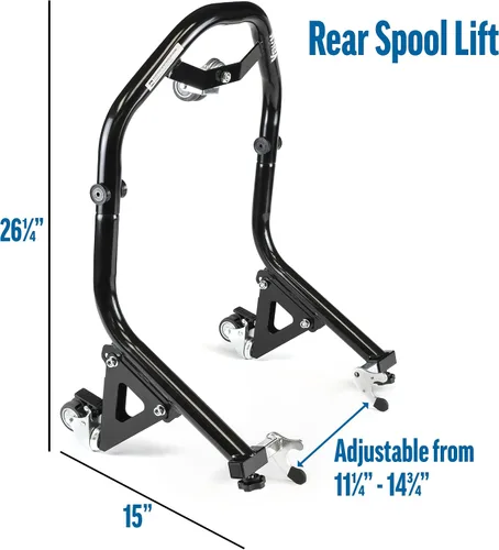 Vista 6 de Soportes de elevación para motocicleta con ruedas Dolly, horquilla delantera y accesorios de elevación de carrete trasero, compatibles con Suzuki