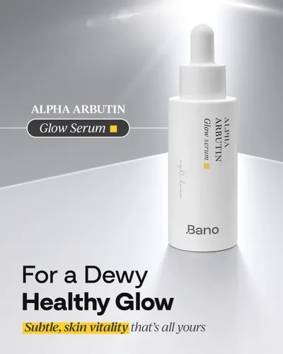 Vista 2 de Bano Suero Alpha Arbutin Glow – 2% de alfa arbutina + niacinamida para vitalidad y brillo de la piel, tono desigual Ácido hialurónico hidratante