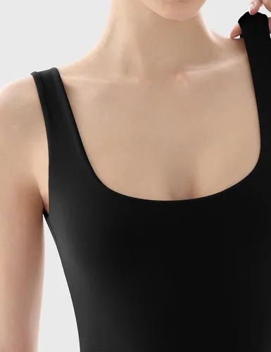 Vista 4 de PUMIEY Body para mujer, sin mangas, sin espalda, sin espalda, colección Sharp