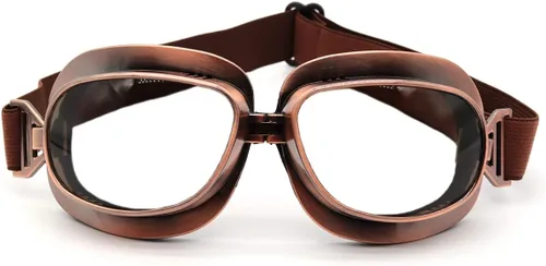 Vista 16 de kucehiup Gafas de aviador vintage para motocicleta