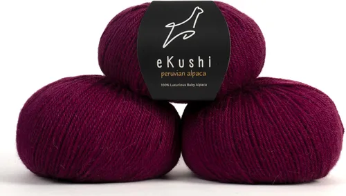 Vista 126 de 100% Hilo de Alpaca Baby para Tejer y Ganchillo - 1 Cono de Hilo Premium DK - Ligero, Hipoalergénico y Térmico Hecho en Perú - Ideal para Proyectos