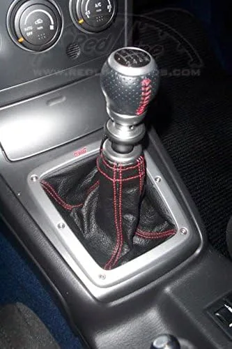Vista 7 de RedlineGoods ebrake - Bota compatible con Subaru Impreza 2005-07. Hecho a medida, no universal. Piel negra italiana auténtica de alta calidad
