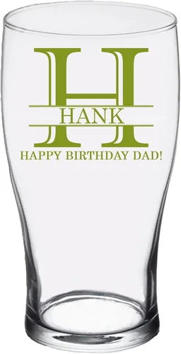 Vista 2 de Vaso de cerveza impreso personalizado de 16 onzas – Regalos personalizados para hombres y mujeres, hermano, mamá, papá, taza para beber con nombre
