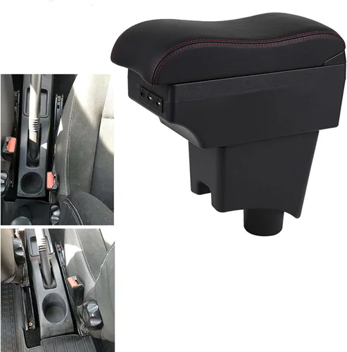 Vista 3 de Caja de reposabrazos de coche, para Renault Sandero Stepway, caja de almacenamiento de reposabrazos, modificación de accesorios interiores