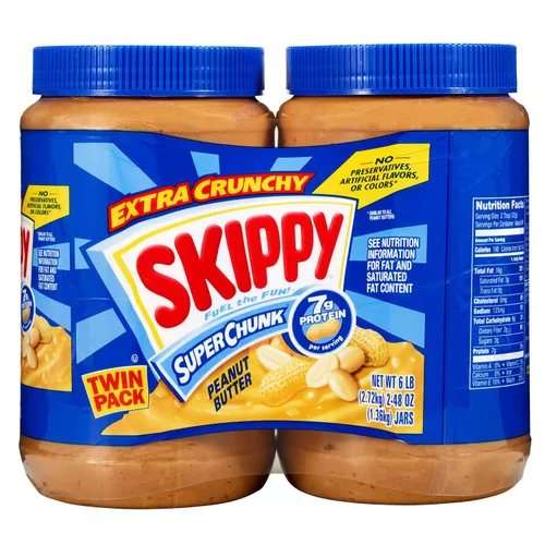 Vista 14 de Skippy Mantequilla de maní natural, 1/3 menos sodio y azúcar, 15 oz