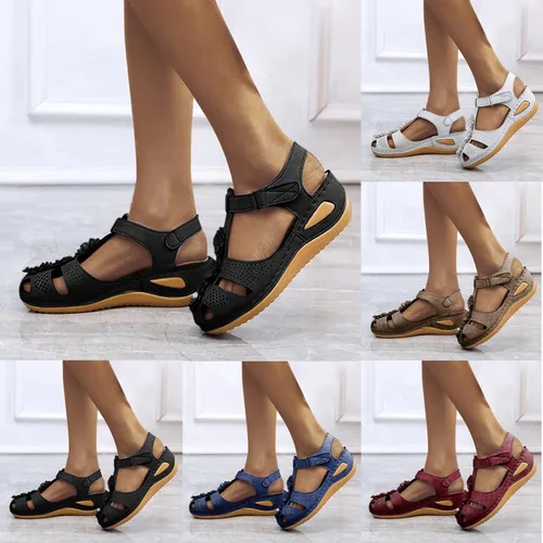 Vista 2 de Platform Sandals Women Dressy Summer Women Casual Summer Orthopedic Sandals for Women Slip On Beach Sandals Slides
