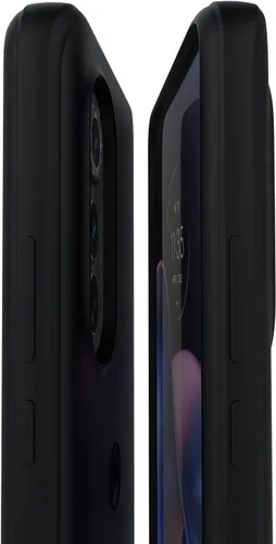 Vista 4 de Motorola Funda protectora negra Edge (2022) - Ajuste de precisión, elegante funda para teléfono con absorción de golpes