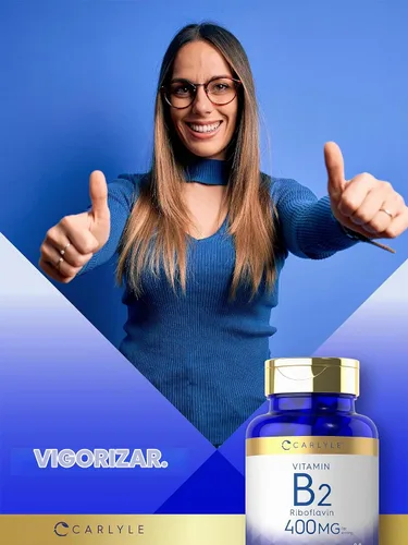 Vista 7 de Carlyle Vitamina B-2 400mg 180 unidades Riboflavina B2 Suplemento sin OMG, sin gluten