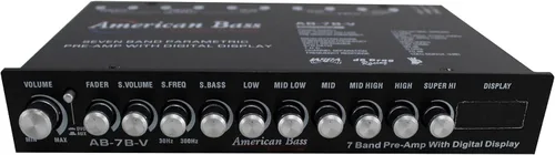 Vista 2 de American Bass Pantalla de voltaje de ecualizador de 7 bandas de gama alta