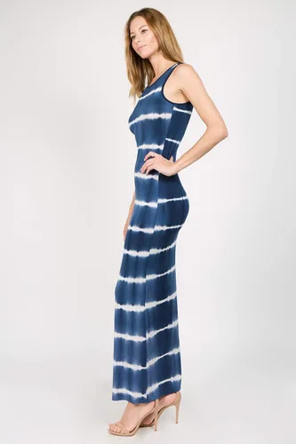 Vista 3 de YELETE Vestido maxi sin mangas con cuello redondo para mujer