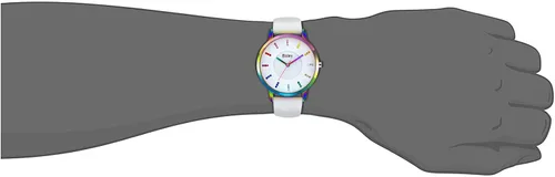 Vista 5 de Rainbow Watch - Reloj de pulsera impermeable con banda de silicona para niña y mujer