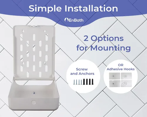 Vista 6 de Dispensador de Toallas de Papel Comercial para Montaje en Pared, Sostiene 500 Toallas de Mano Multipliegue, Tripliegue, Z Pliegue, C Pliegue