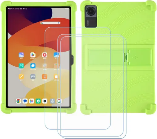 Vista 14 de TPU Cover for Lenovo Idea Tab Pro Gen 2 + 3 HD Tempered Glass, Silicone Shell Bumper Protective Back Case - 9 Hardness Anti-Scratch Screen Protector