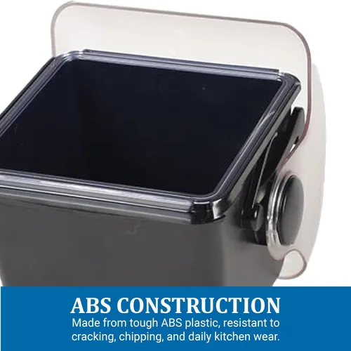 Vista 3 de San Jamar Soporte para condimentos de mini cúpula refrigerable con tapa de cúpula para cocina, bar y restaurantes, plástico, 1 cuarto de galón