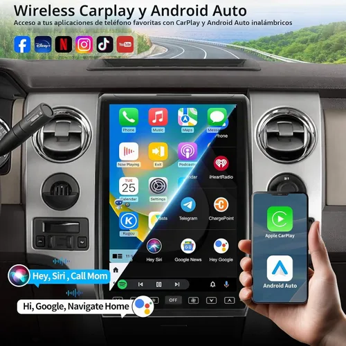 Vista 3 de Radio para Ford F150 2009 2010 2011 2012 14.4 pulgadas 8+128G
