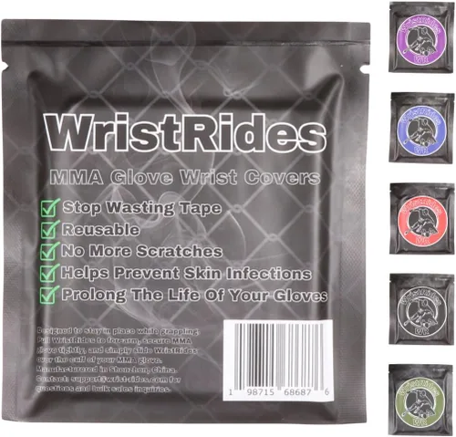 Vista 5 de MMA - Fundas para correa de muñeca para guante, muñequeras, protección contra arañazos reutilizable, extensor de vida útil del guante, patente