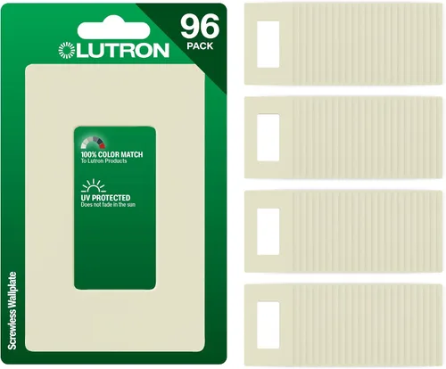 Vista 9 de Lutron Claro - Placa de pared de 1 banda (paquete de 6) CW-1-AL-6 almendra