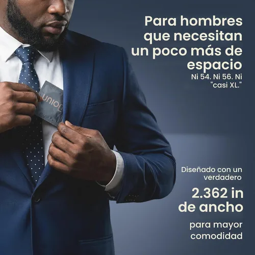 Vista 2 de UNION MAX - Preservativos True XL ultrafinos extra grandes de 2.36 pulgadas, paquete de 12 unidades Max12