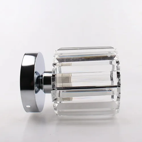 Vista 7 de FRIXCHUR Candelabro Pequeño de Cristal Lámpara de Techo Semi Empotrada Accesorio de Iluminación de Techo Lámpara de Techo Moderna de Cristal
